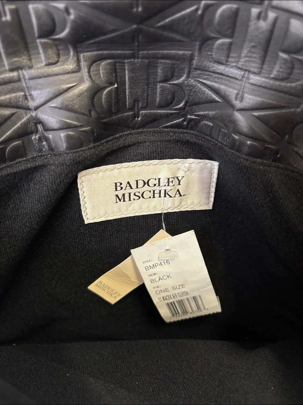 Badgley Mischka Debossed Monogram Laptop Sleeve